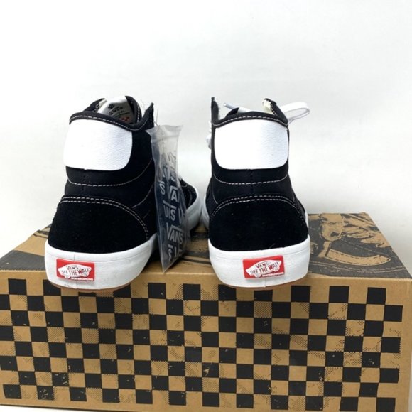 VANS Lizzie Shoe Casual Women's Suede Canvas White Black Sneakers Hi VN0A4BX1Y28 - Picture 6 of 11